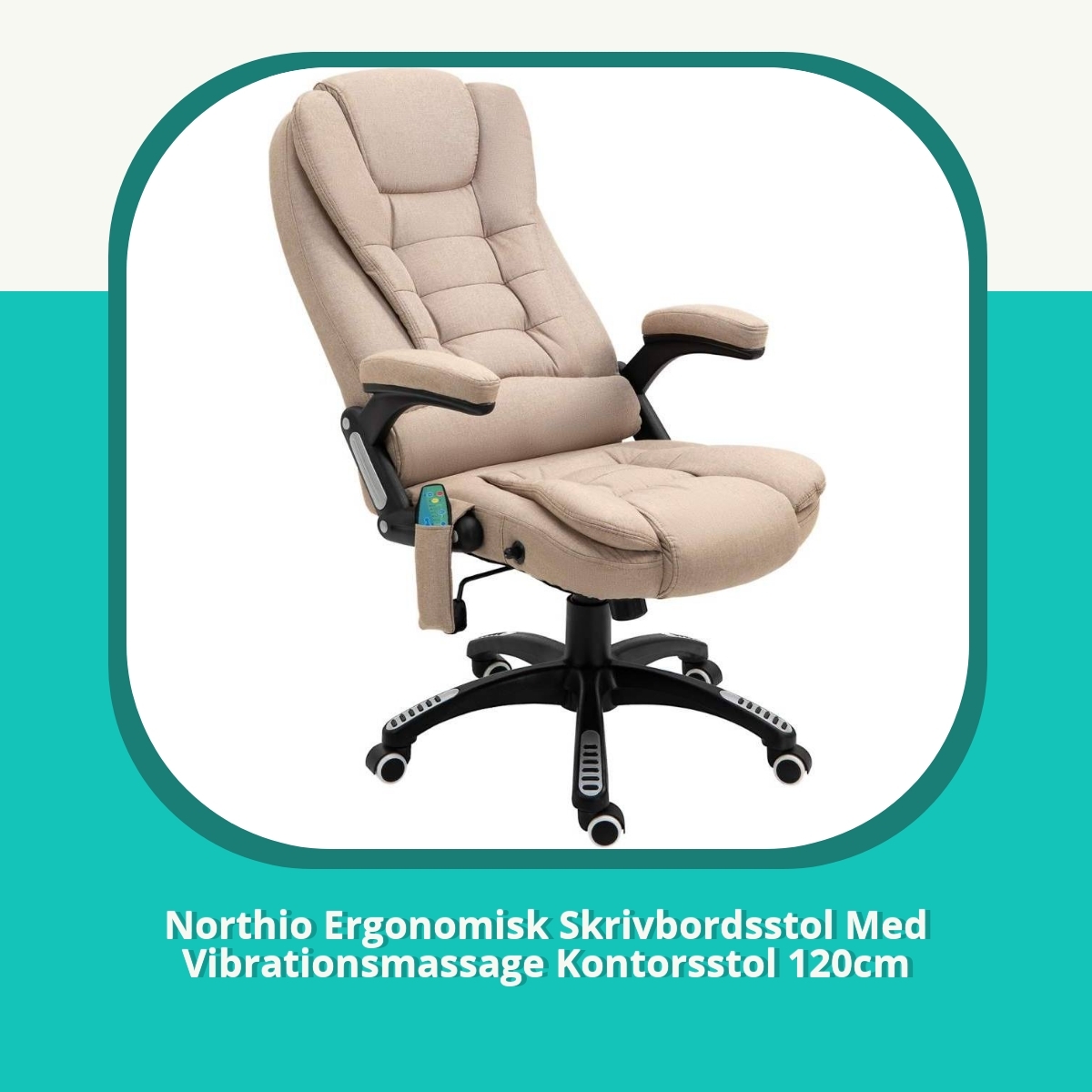Recension af Northio Ergonomisk Skrivbordsstol Med Vibrationsmassage Kontorsstol 120cm