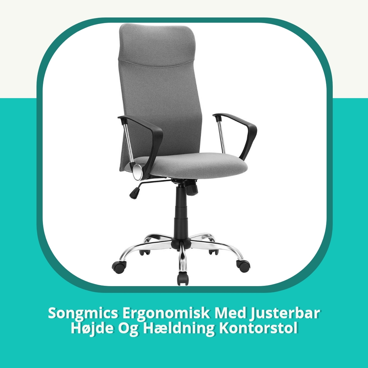 Anmeldelse af Songmics Ergonomisk Med Justerbar Højde Og Hældning Kontorstol
