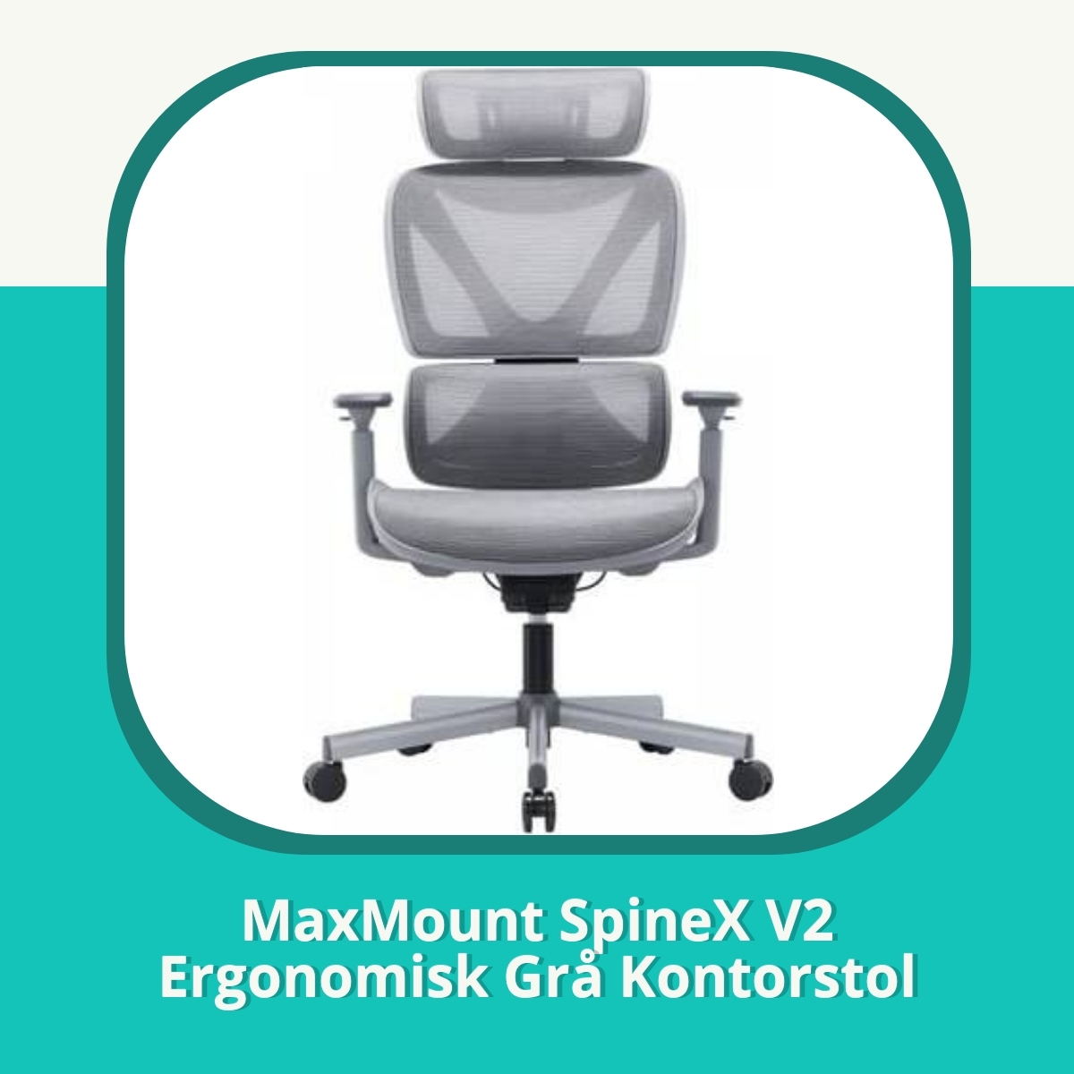 Anmeldelse af MaxMount SpineX V2 Ergonomisk Grå Kontorstol