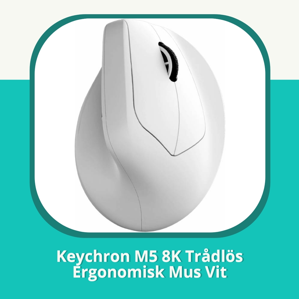 Recension af Keychron M5 8K Trådlös Ergonomisk Mus Vit
