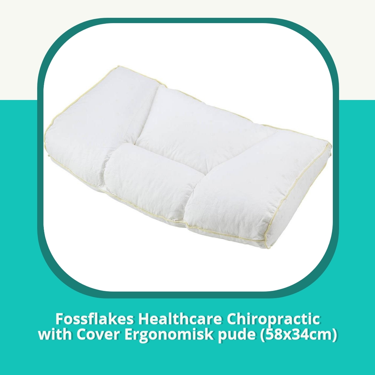 Anmeldelse af Fossflakes Healthcare Chiropractic with Cover Ergonomisk pude (58x34cm)