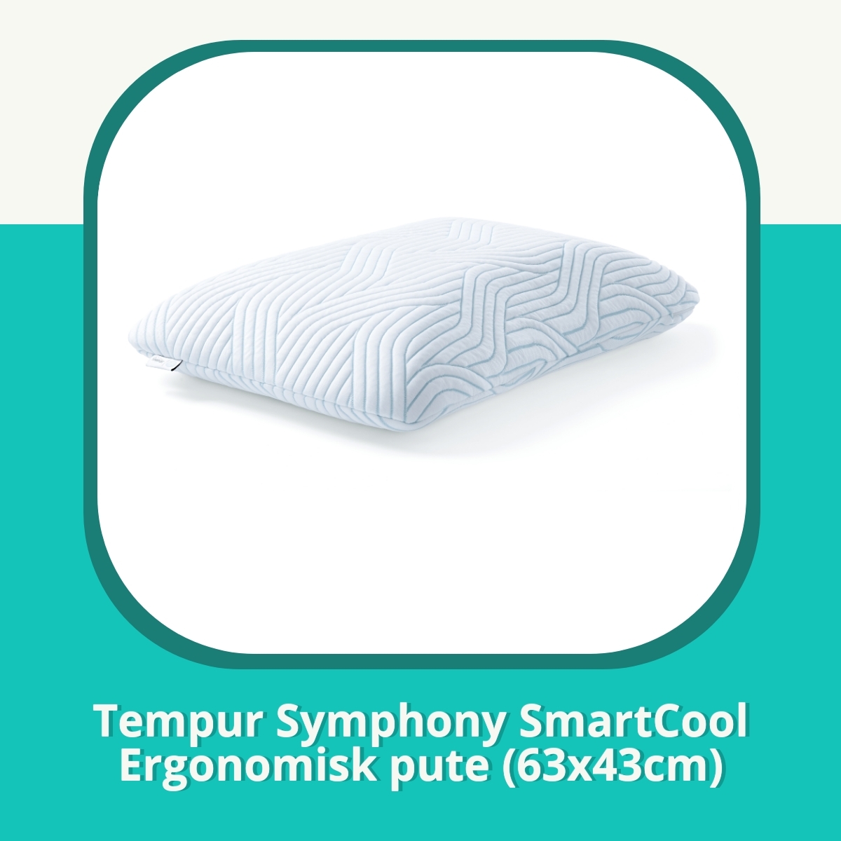 Anmeldelse af Tempur Symphony SmartCool Ergonomisk pute (63x43cm)