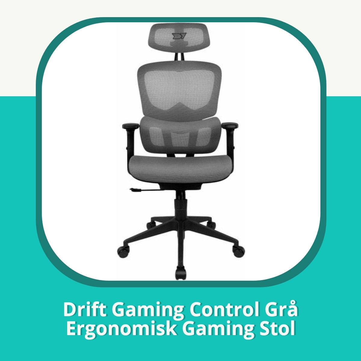 Recension Drift Gaming Control Grå Ergonomisk Gaming Stol