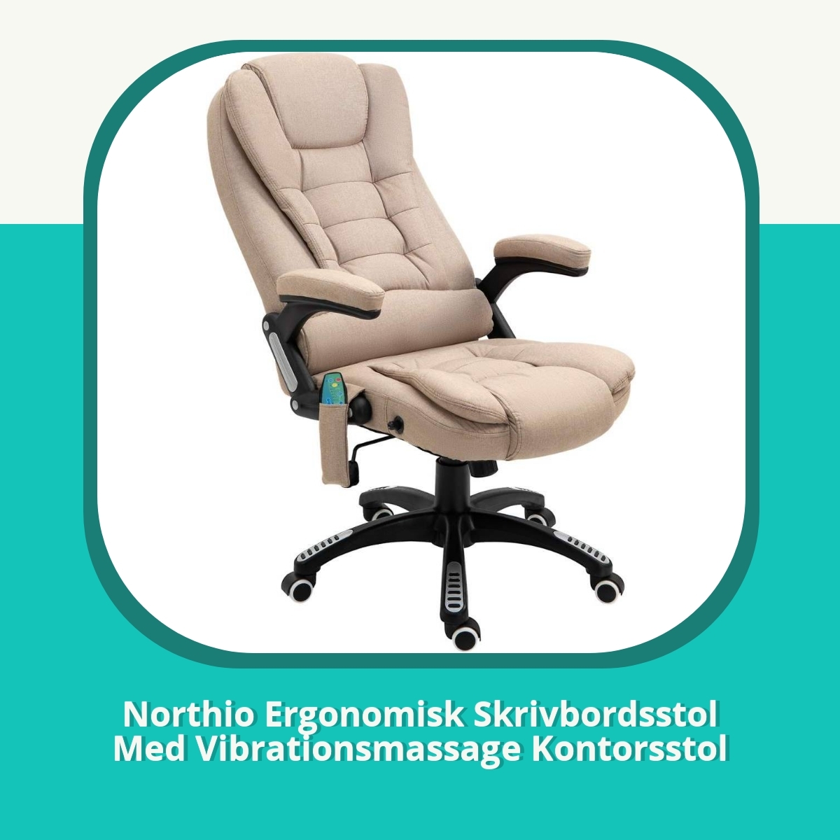 Recension af Northio Ergonomisk Skrivbordsstol Med Vibrationsmassage Kontorsstol