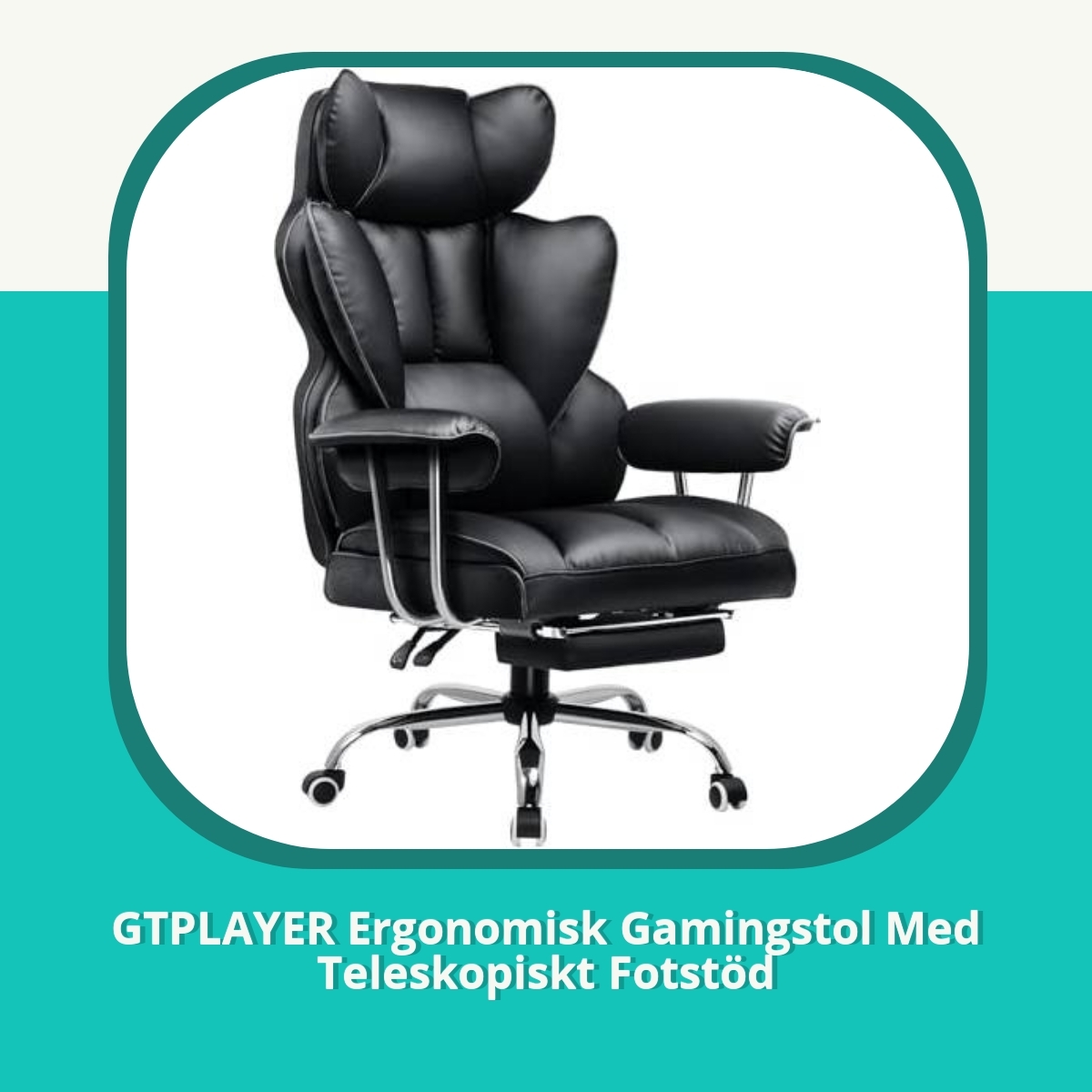 Recension af GTPLAYER Ergonomisk Gamingstol Med Teleskopiskt Fotstöd