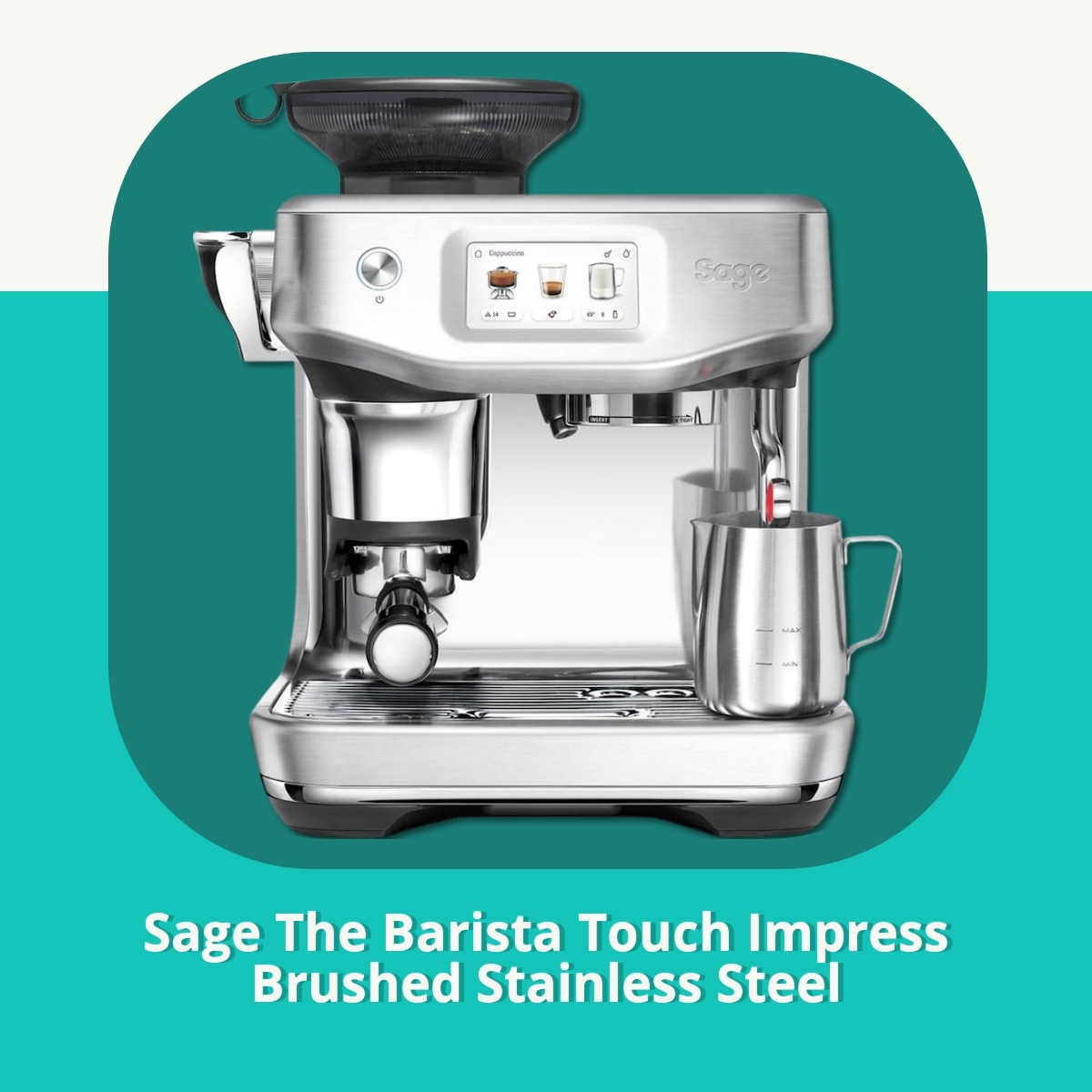 Anmeldelse af Sage The Barista Touch Impress Brushed Stainless Steel