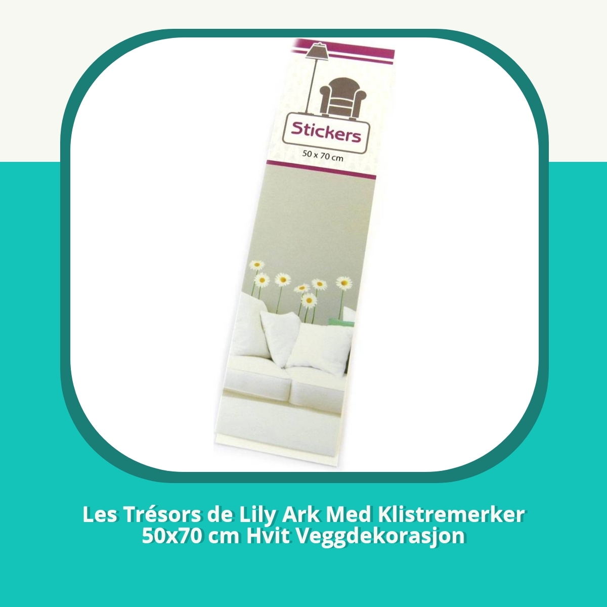 Anmeldelse af Les Trésors de Lily Ark Med Klistremerker 50x70 cm Hvit Veggdekorasjon