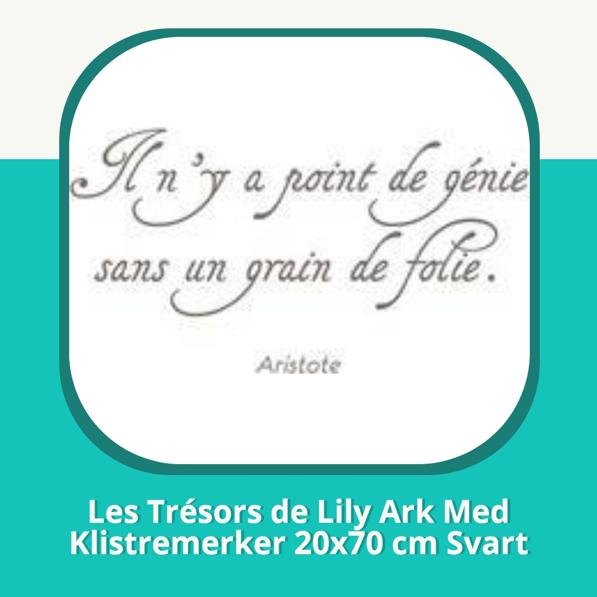 Anmeldelse af Les Trésors de Lily Ark Med Klistremerker 20x70 cm Svart