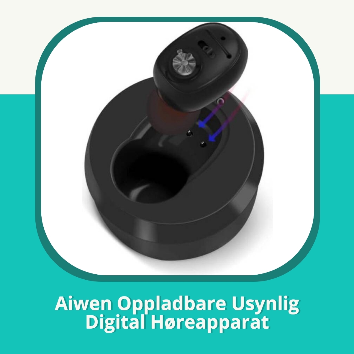Anmeldelse Aiwen Oppladbare Usynlig Digital Høreapparat