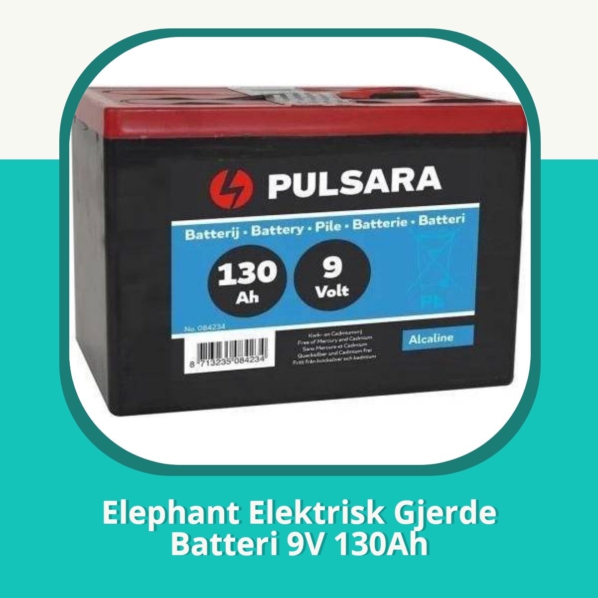 Anmeldelse Elephant Elektrisk Gjerde Batteri 9V 130Ah