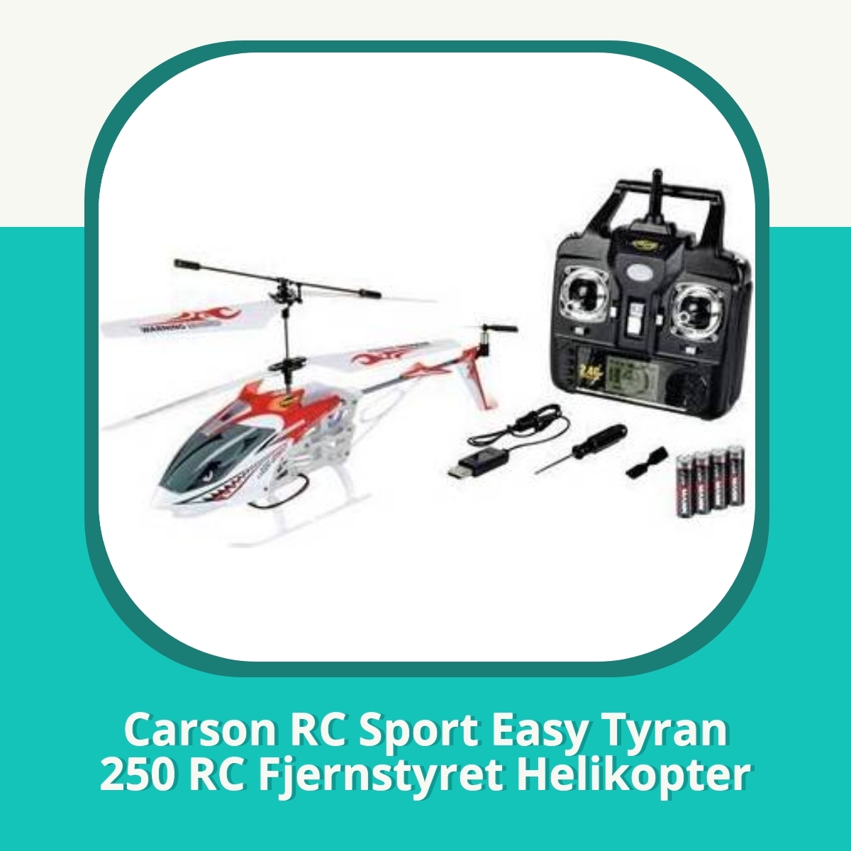 Anmeldelse af Carson RC Sport Easy Tyran 250 RC Fjernstyret Helikopter