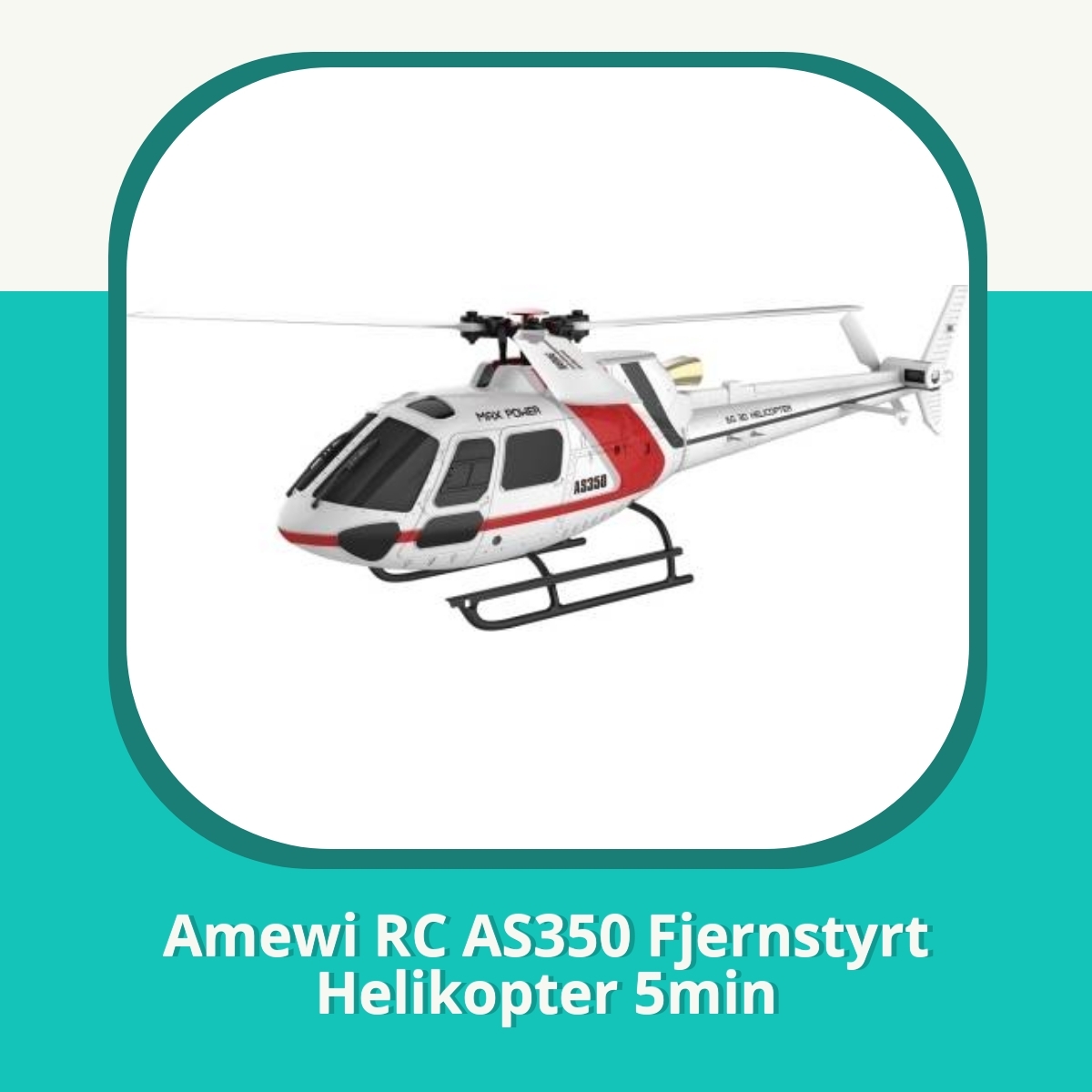 Anmeldelse af Amewi RC AS350 Fjernstyrt Helikopter 5min