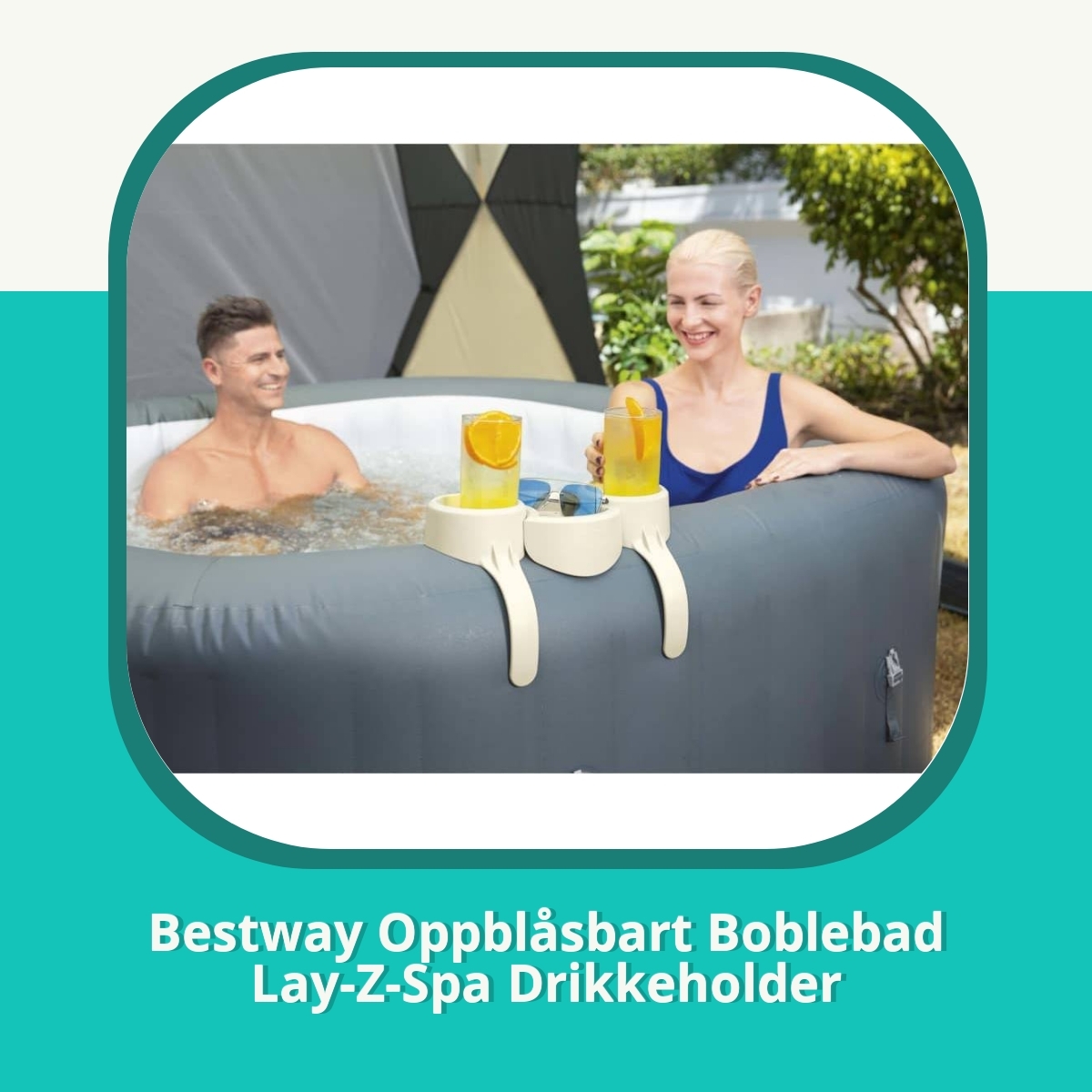 Anmeldelse af Bestway Oppblåsbart Boblebad Lay-Z-Spa Drikkeholder