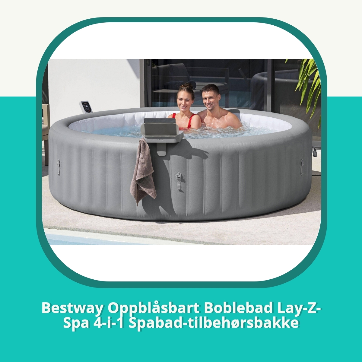 Anmeldelse af Bestway Oppblåsbart Boblebad Lay-Z-Spa 4-i-1 Spabad-tilbehørsbakke