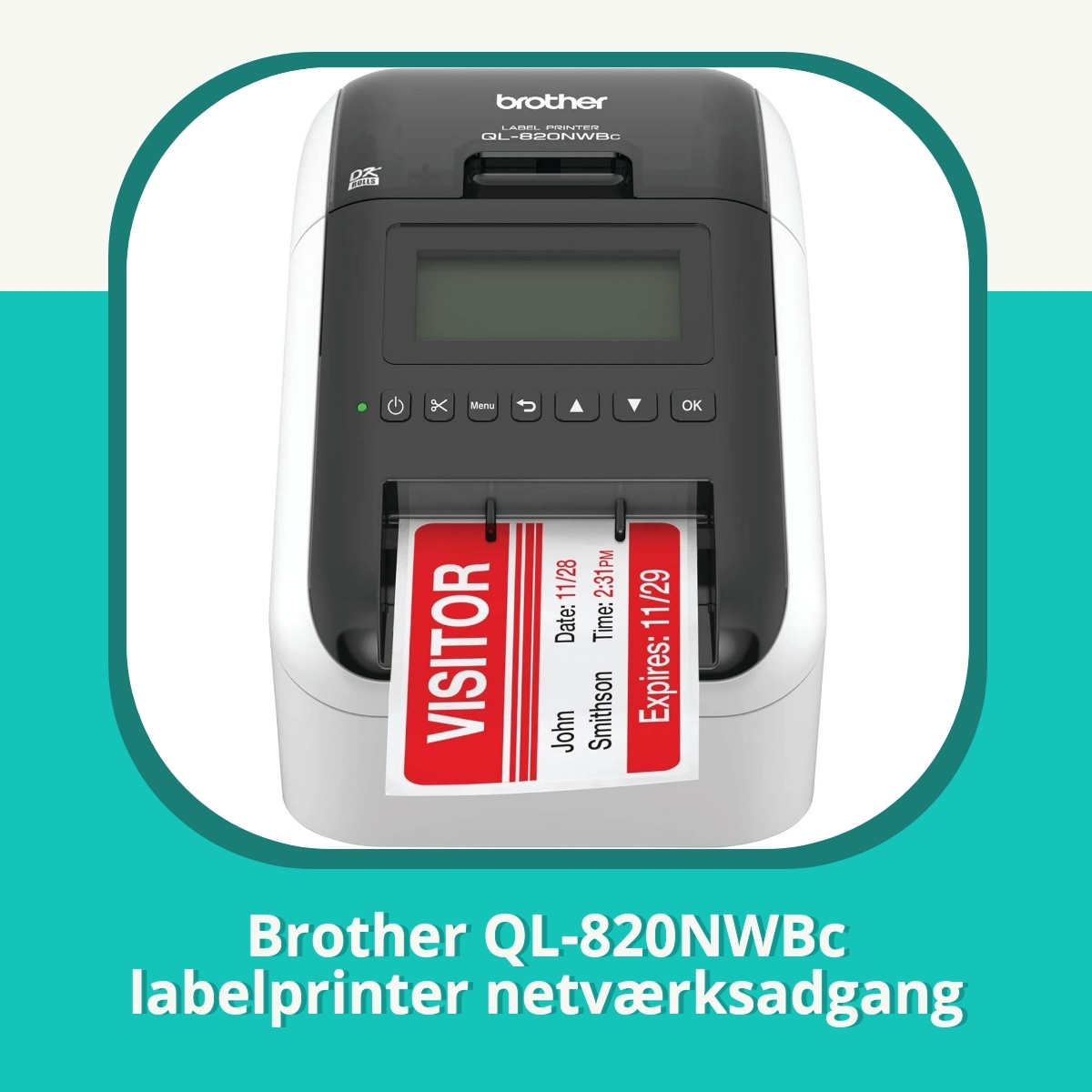 Anmeldelse af Brother QL-820NWBc labelprinter netværksadgang