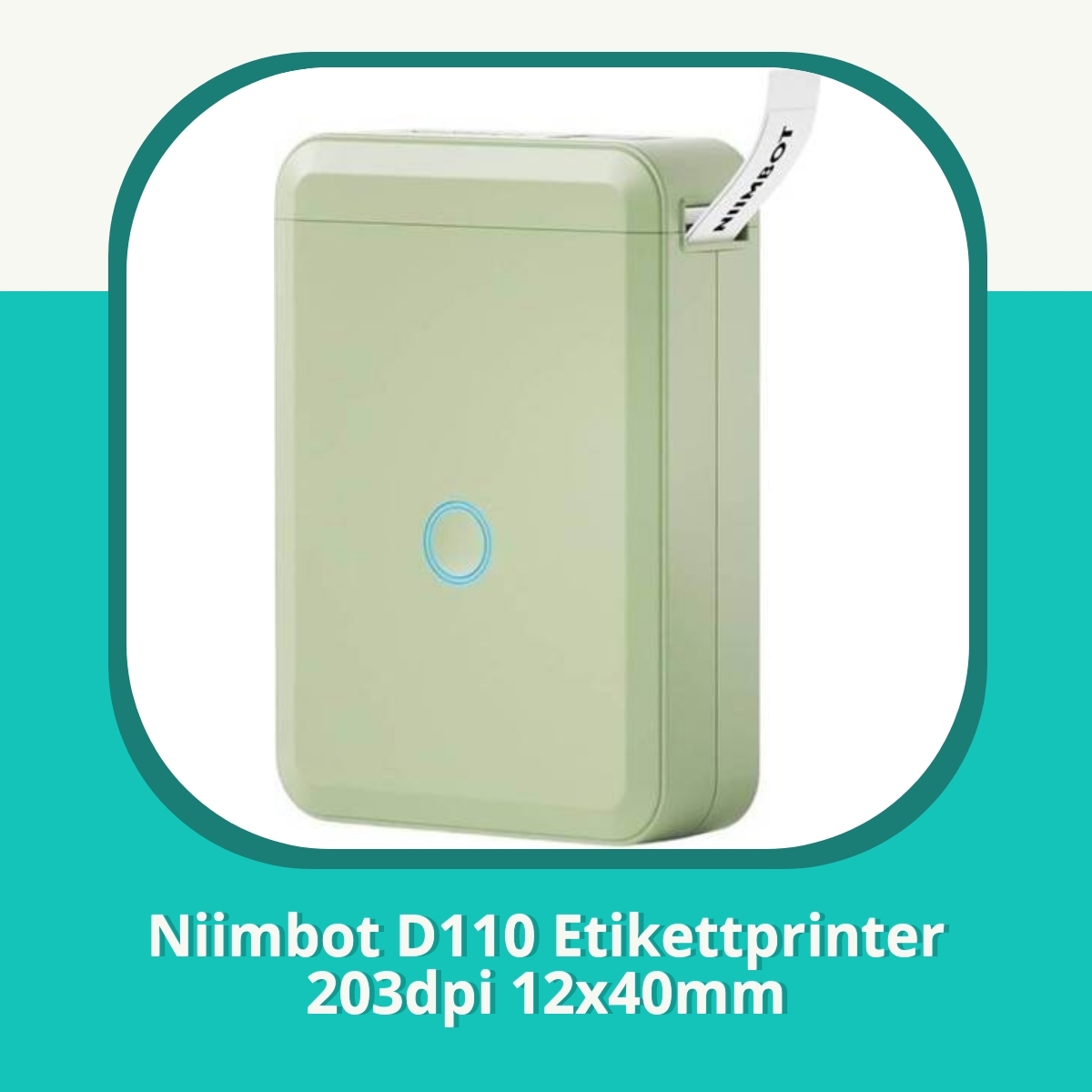 Anmeldelse af Niimbot D110 Etikettprinter 203dpi 12x40mm