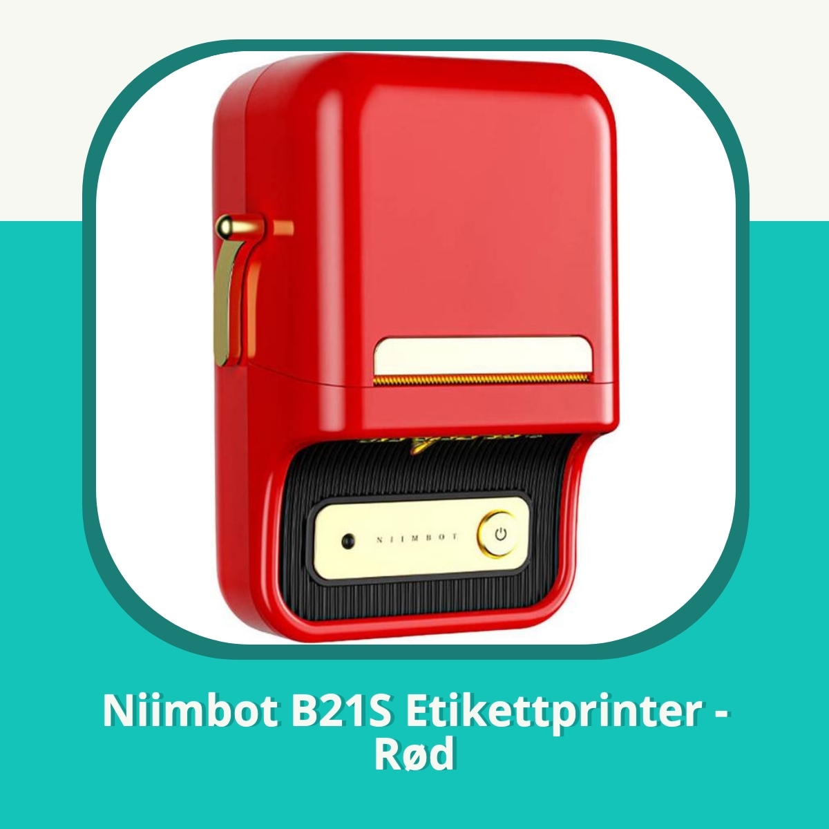 Anmeldelse af Niimbot B21S Etikettprinter - Rød