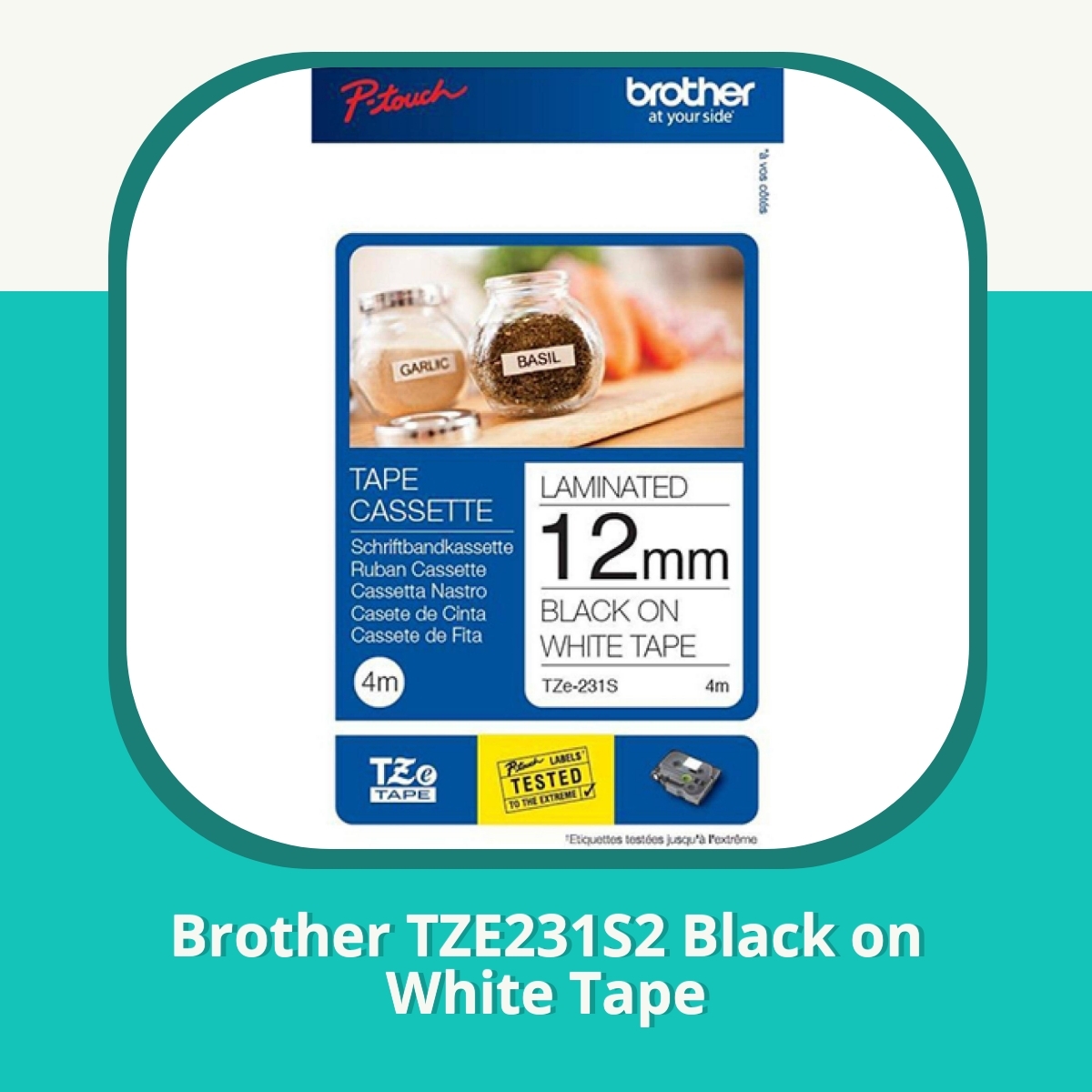 Recension af Brother TZE231S2 Black on White Tape
