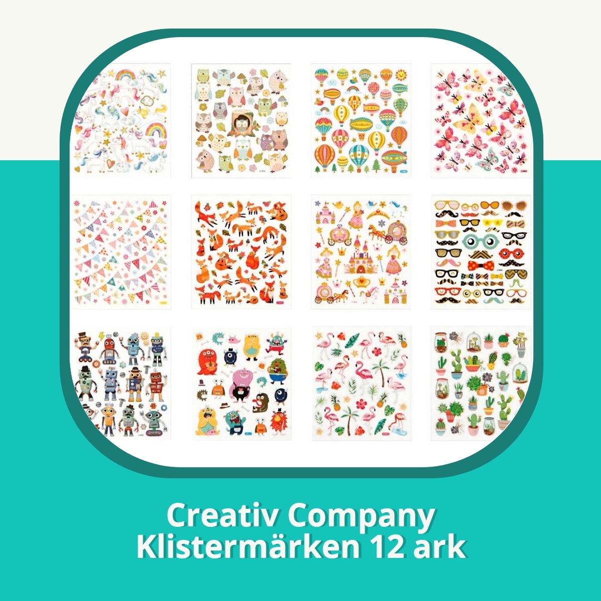 Recension af Creativ Company Klistermärken 12 ark