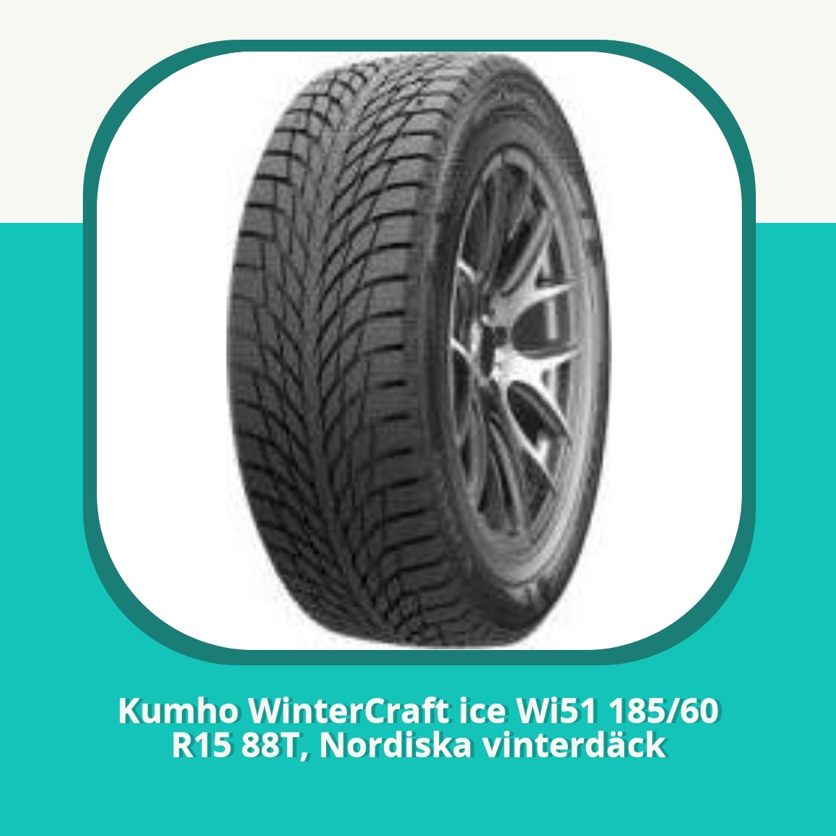 Recension af Kumho WinterCraft ice Wi51 185/60 R15 88T, Nordiska vinterdäck