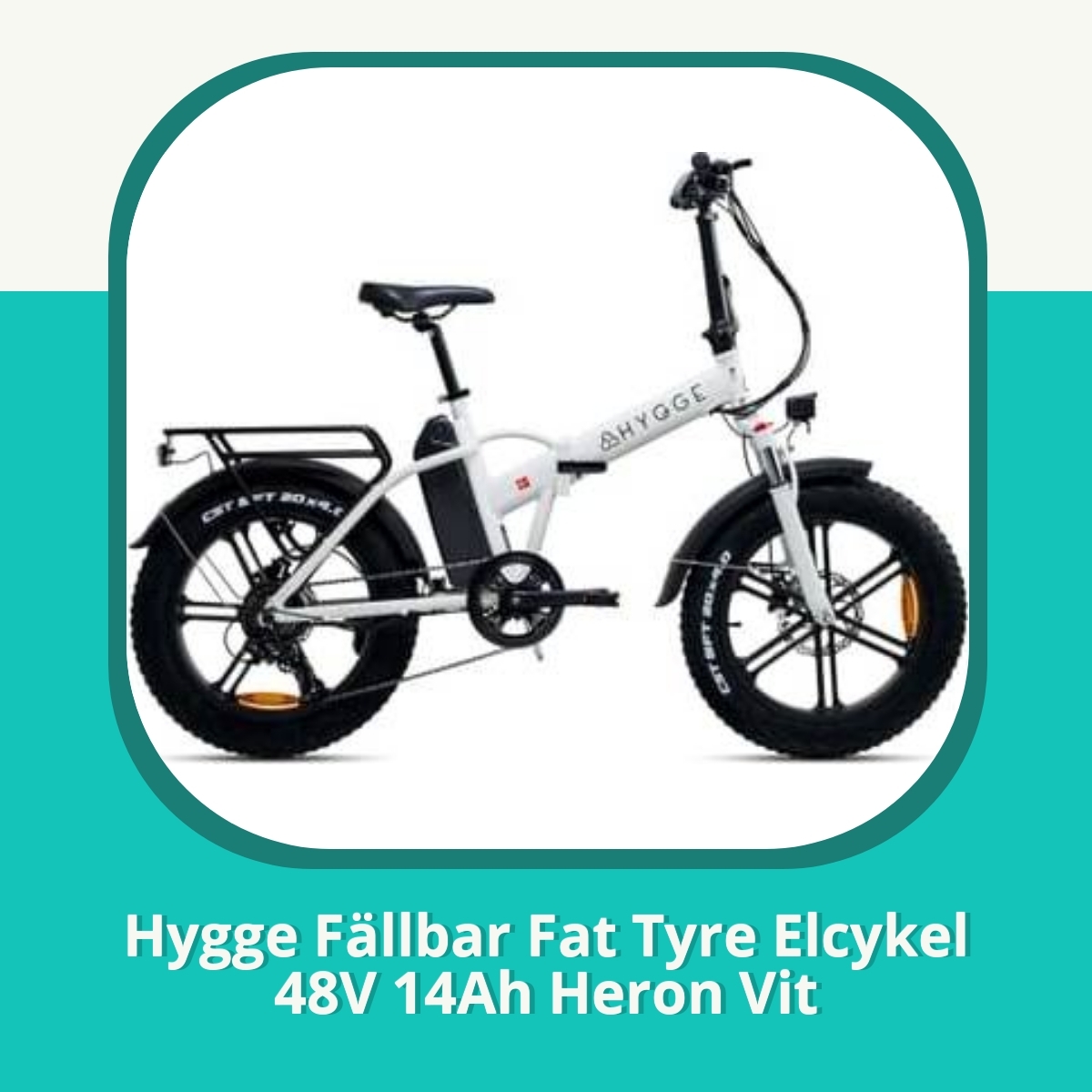 Recension af Hygge Fällbar Fat Tyre Elcykel 48V 14Ah Heron Vit