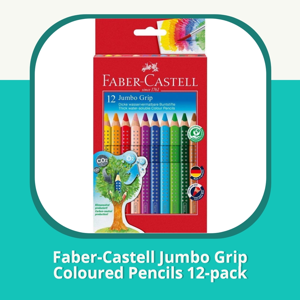 Anmeldelse af Faber-Castell Jumbo Grip Coloured Pencils 12-pack
