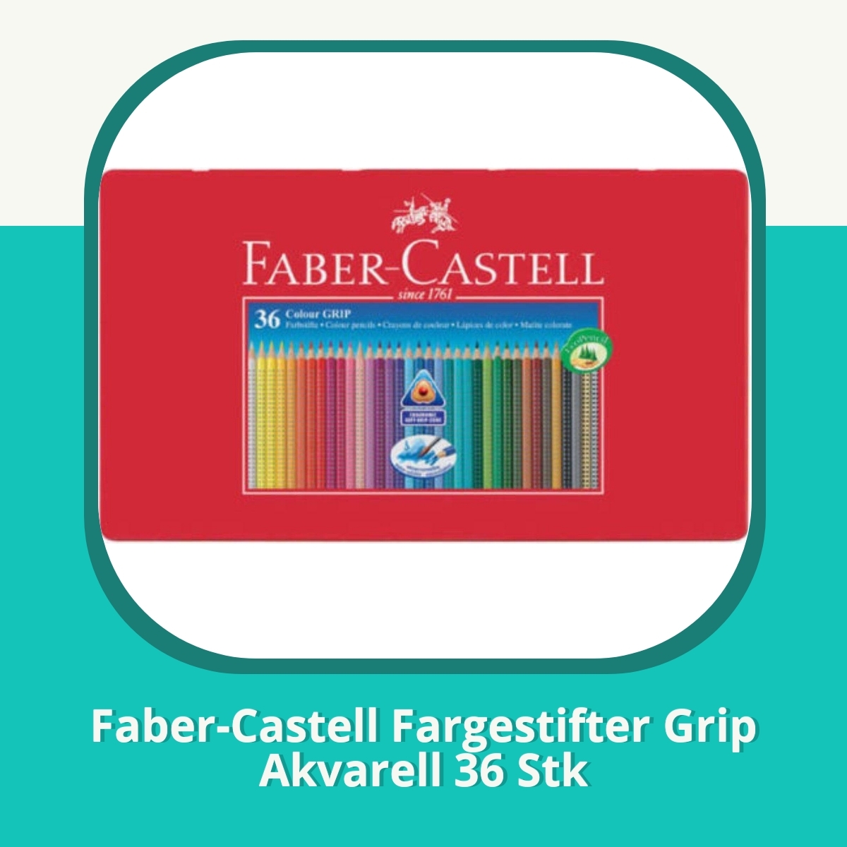 Anmeldelse af Faber-Castell Fargestifter Grip Akvarell 36 Stk
