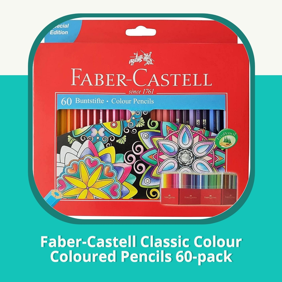 Anmeldelse Faber-Castell Classic Colour Coloured Pencils 60-pack