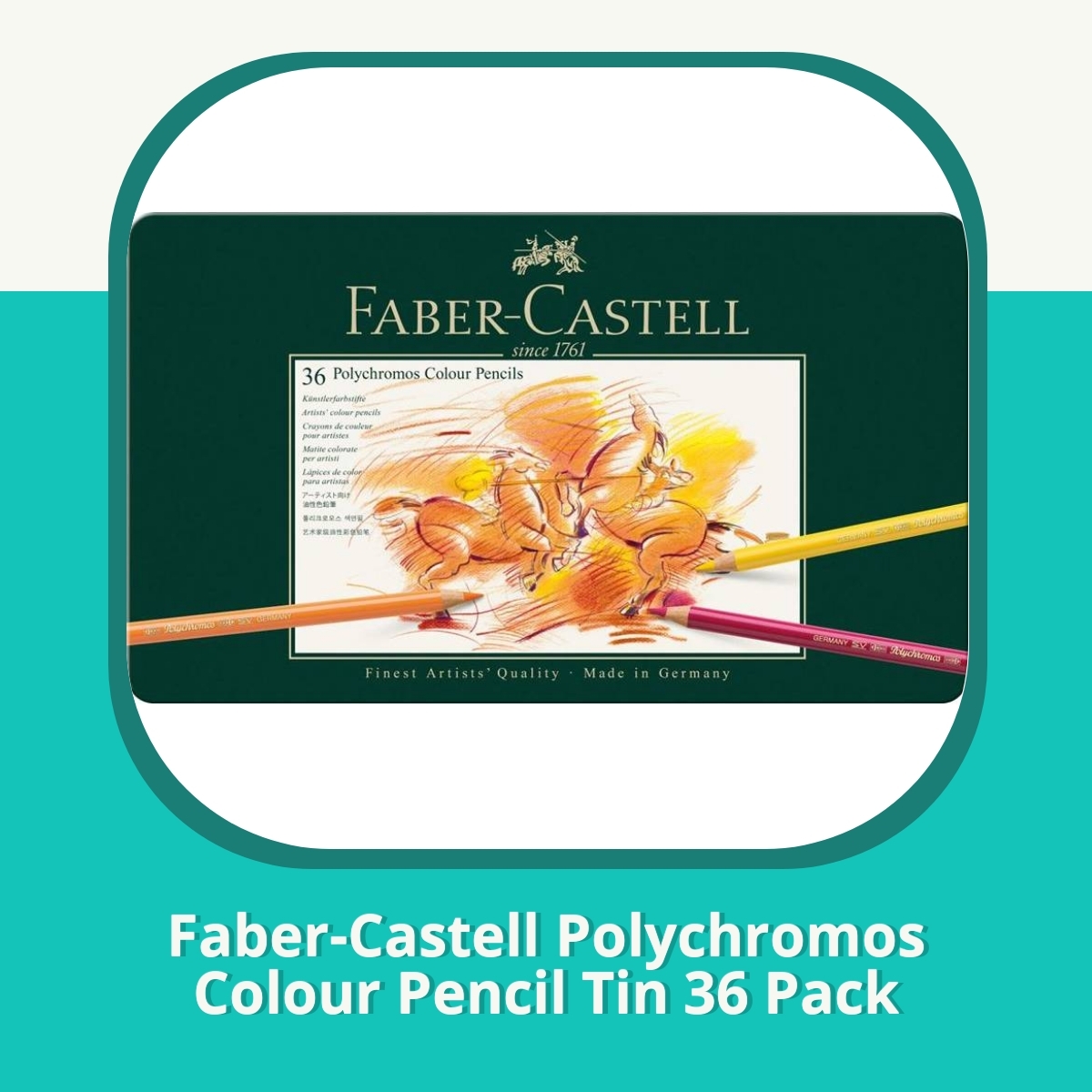 Anmeldelse af Faber-Castell Polychromos Colour Pencil Tin 36 Pack