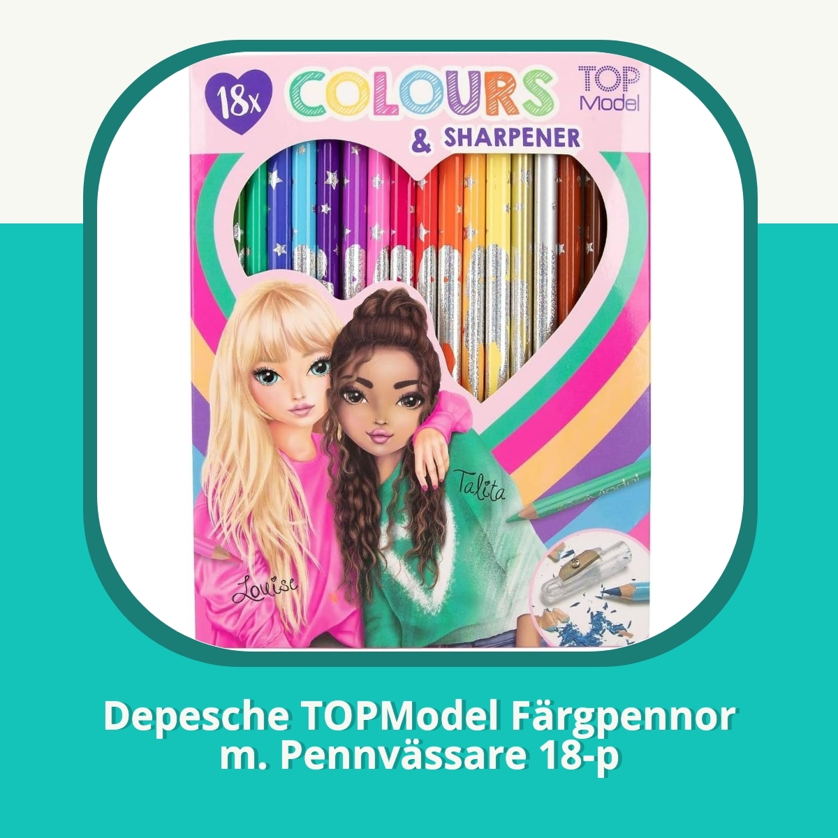 Recension af Depesche TOPModel Färgpennor m. Pennvässare 18-p