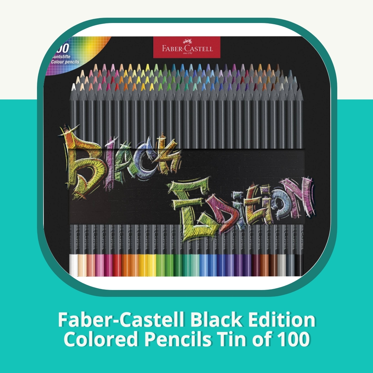 Anmeldelse af Faber-Castell Black Edition Colored Pencils Tin of 100