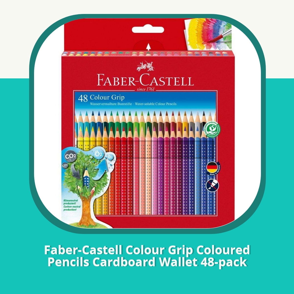 Anmeldelse af Faber-Castell Colour Grip Coloured Pencils Cardboard Wallet 48-pack