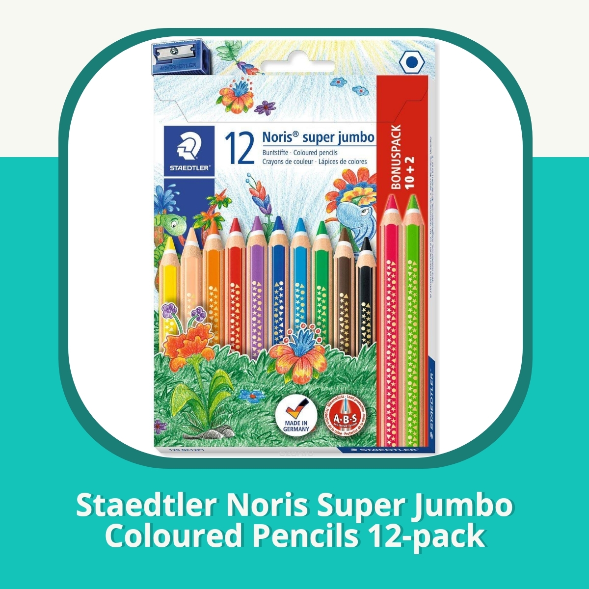 Anmeldelse af Staedtler Noris Super Jumbo Coloured Pencils 12-pack