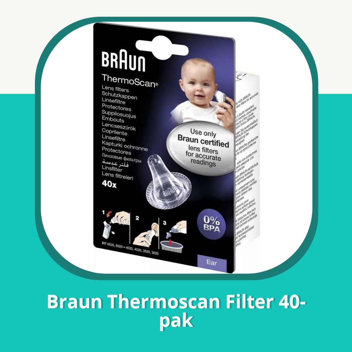 Anmeldelse af Braun Thermoscan Filter 40-pak