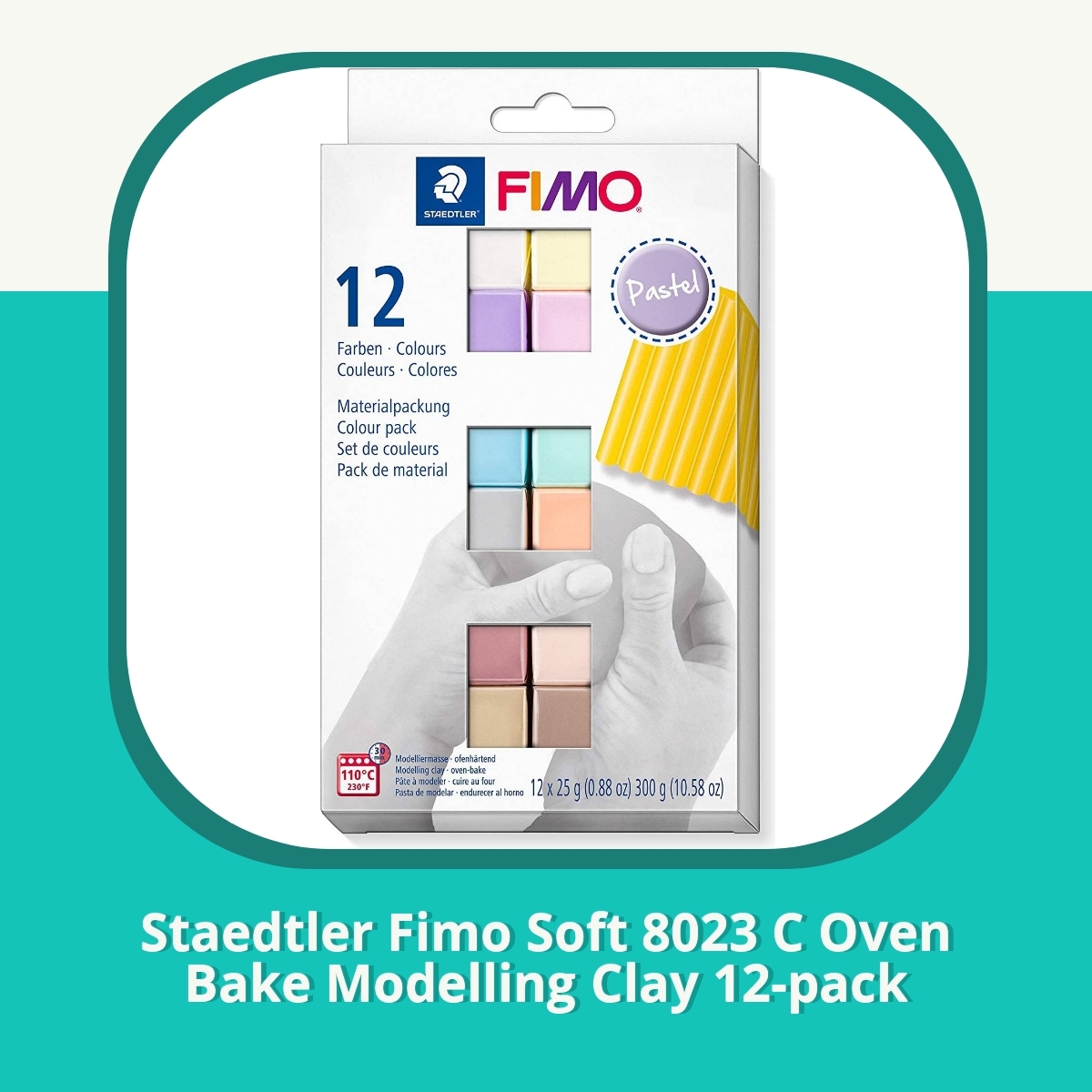 Anmeldelse af Staedtler Fimo Soft 8023 C Oven Bake Modelling Clay 12-pack