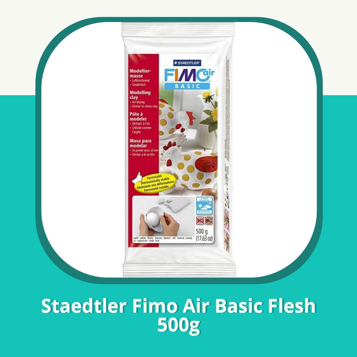 Recension af Staedtler Fimo Air Basic Flesh 500g