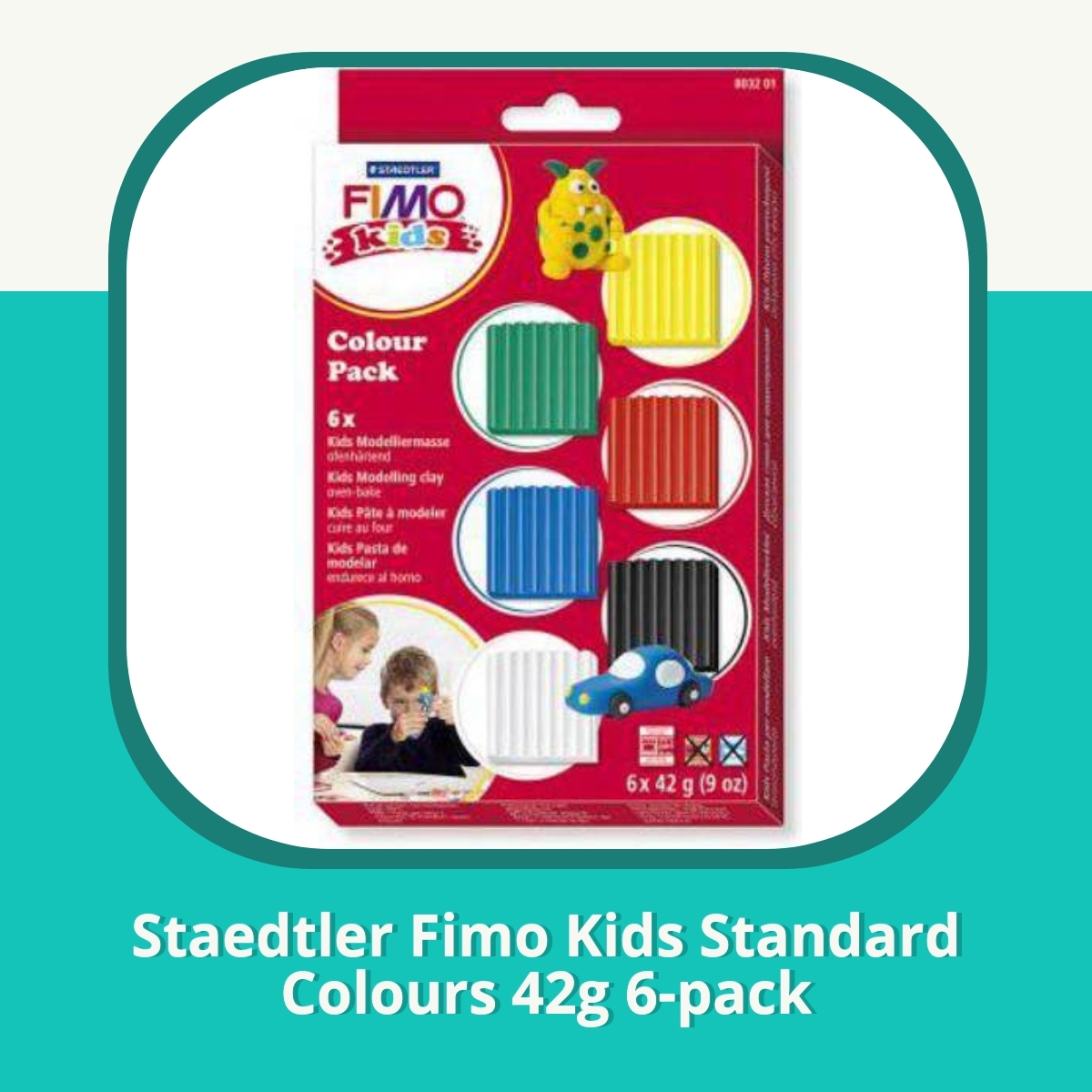 Anmeldelse af Staedtler Fimo Kids Standard Colours 42g 6-pack