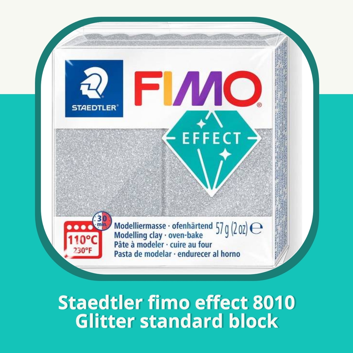Anmeldelse af Staedtler fimo effect 8010 Glitter standard block