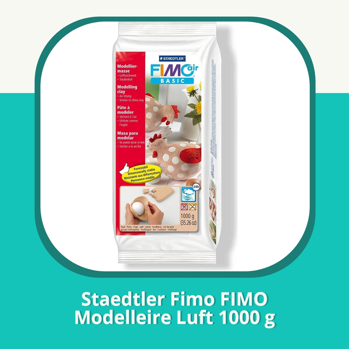 Anmeldelse af Staedtler Fimo FIMO Modelleire Luft 1000 g