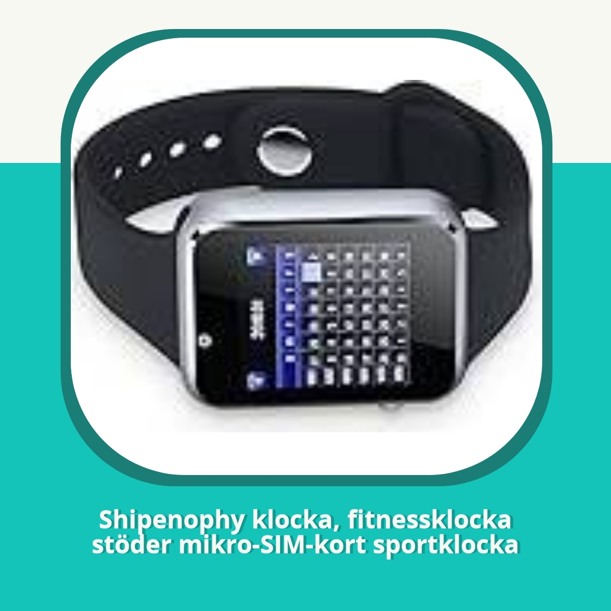 Recension af Shipenophy klocka, fitnessklocka stöder mikro-SIM-kort sportklocka