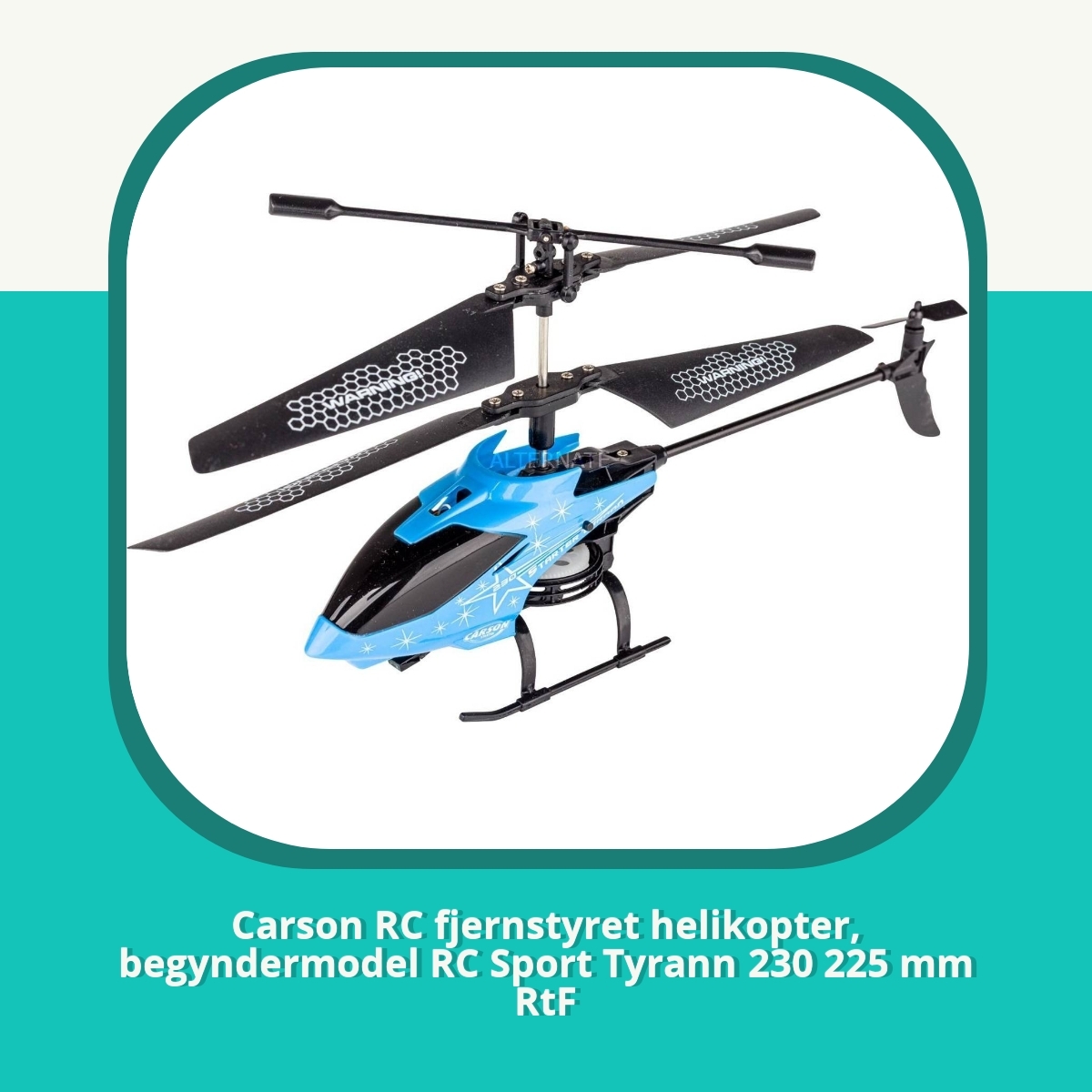 Recension af Carson RC fjernstyret helikopter, begyndermodel RC Sport Tyrann 230 225 mm RtF
