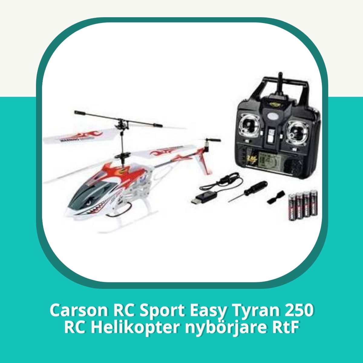Recension af Carson RC Sport Easy Tyran 250 RC Helikopter nybörjare RtF
