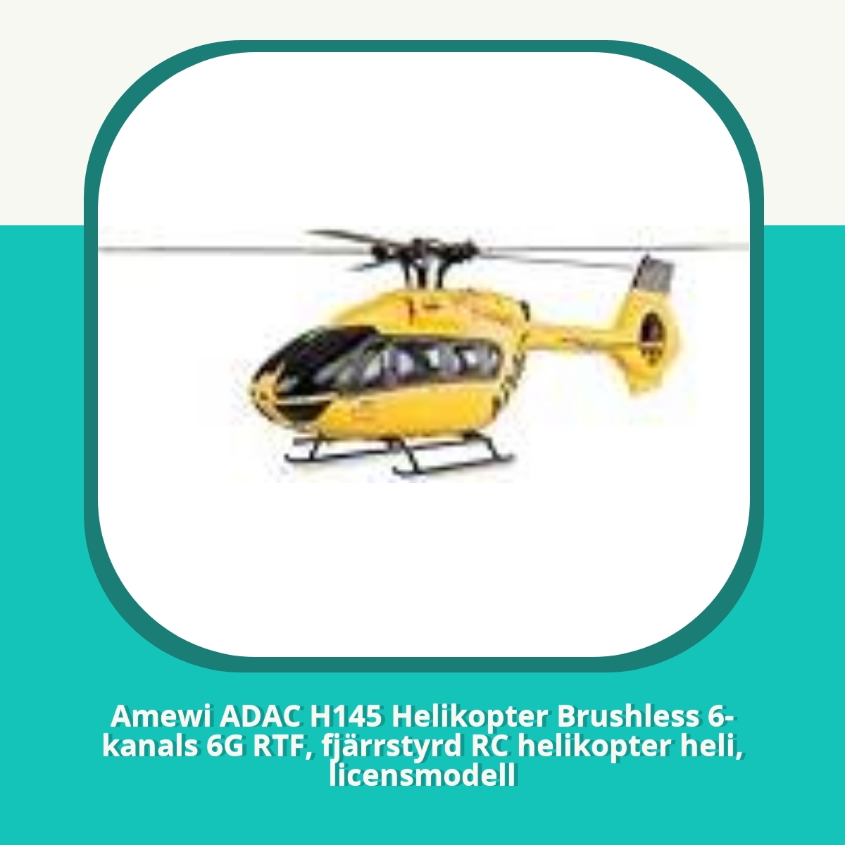 Recension af Amewi ADAC H145 Helikopter Brushless 6-kanals 6G RTF, fjärrstyrd RC helikopter heli, licensmodell