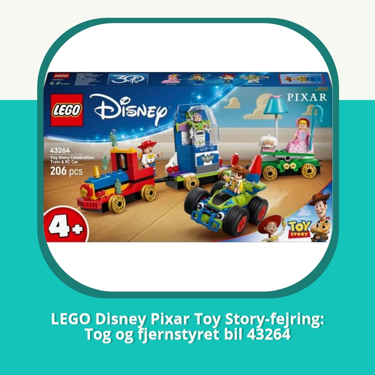 Anmeldelse af LEGO Disney Pixar Toy Story-fejring: Tog og fjernstyret bil 43264
