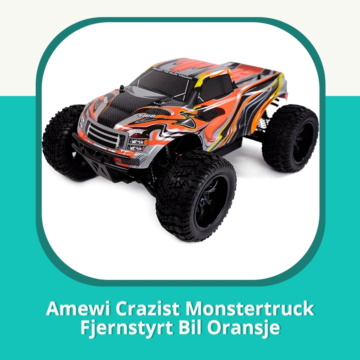 Anmeldelse af Amewi Crazist Monstertruck Fjernstyrt Bil Oransje