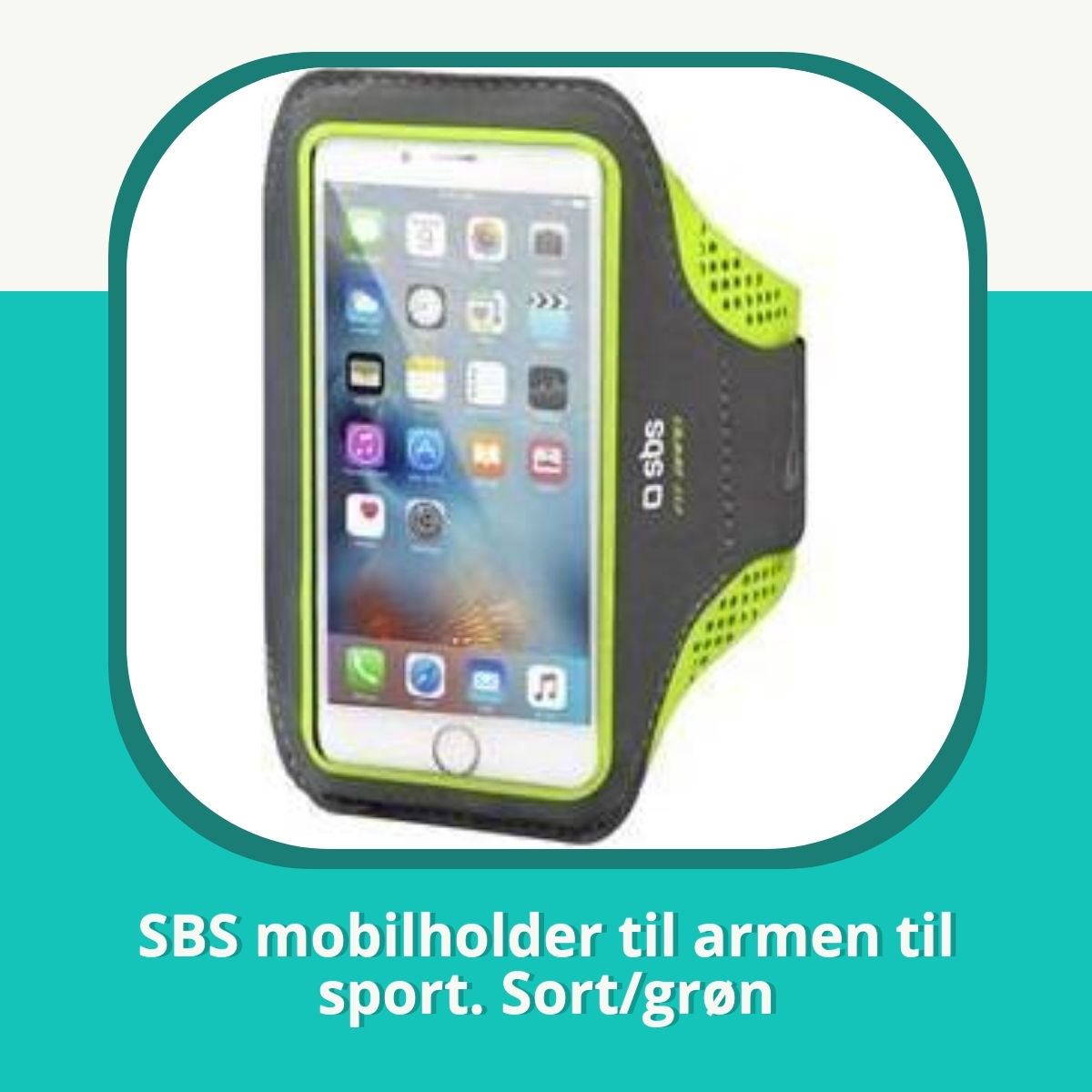 Anmeldelse af SBS mobilholder til armen til sport. Sort/grøn
