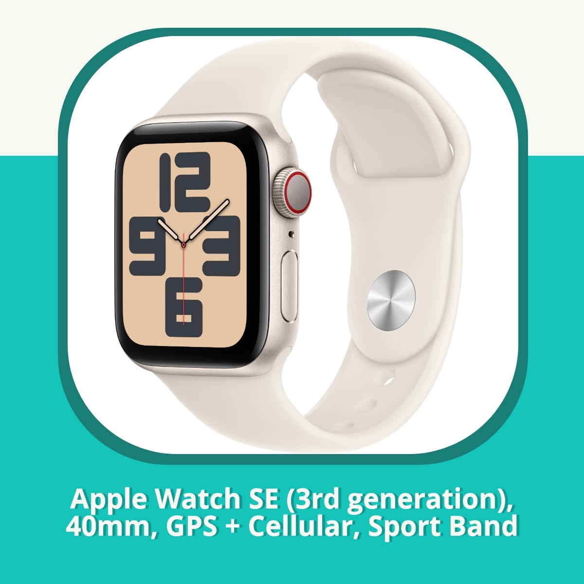 Anmeldelse af Apple Watch SE (3rd generation), 40mm, GPS + Cellular, Sport Band