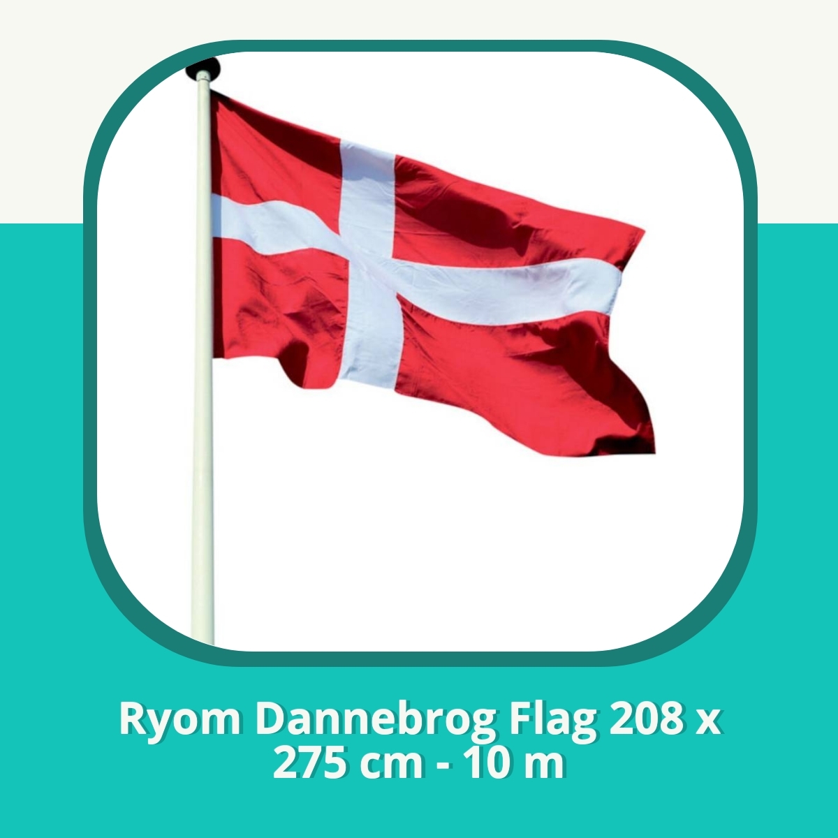 Anmeldelse af Ryom Dannebrog Flag 208 x 275 cm - 10 m
