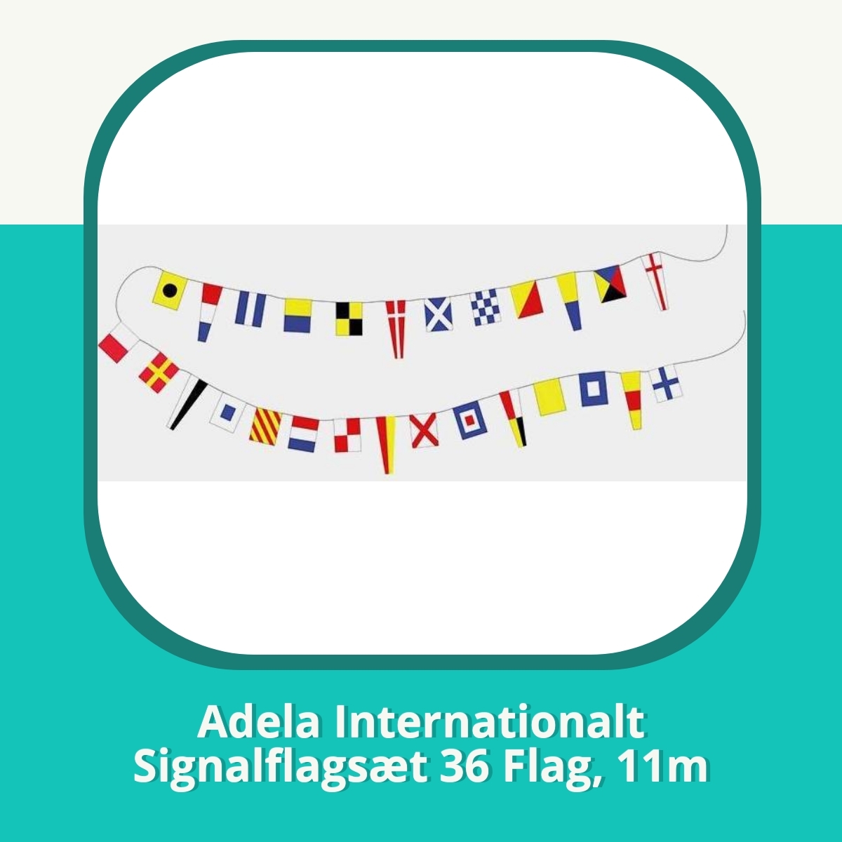 Anmeldelse af Adela Internationalt Signalflagsæt 36 Flag, 11m