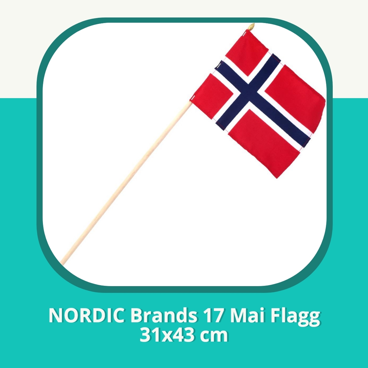 Anmeldelse af NORDIC Brands 17 Mai Flagg 31x43 cm